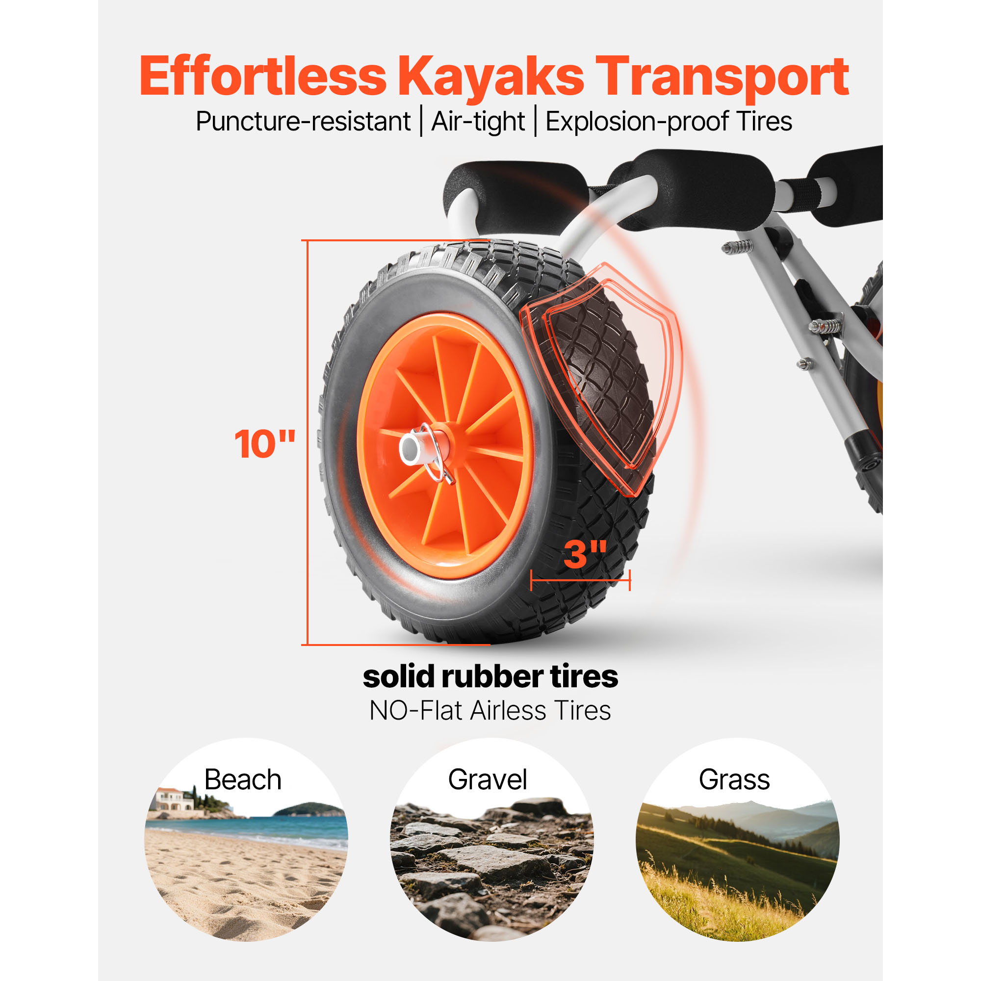 Carrello per Kayak Pieghevole  - Fishing Kayak Cart recensione e prezzo